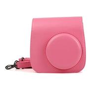 VBPBHFFNMW Película de Cuero Bolsa de cámara Funda Protectora Cámara de Hombro Color Protector de Color Fit for Fuji Fit for Polaroid Mini 8 8+ 9 Fit For Instax PU Bolso de la cámara(Rosa)