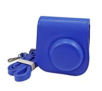 VBPBHFFNMW Retro clásico PU Cámara de Cuero Correa Bolsa de Hombro Cubierta Protectora Cubierta Cubierta de protección for Polaroid Fit For Fujifilm Mini 8 8+ 9 Bolso de la cámara(Dark Blue)