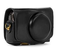 VBPBHFFNMW Retro PU Funda de cáscara de Cuero de la cámara de Cuero for la Correa de la cámara Digital Ajuste for el Ajuste de Canon for PowerShot SX740 HS SX730 HS SX720 HS Bolso de la cámara(Noir)