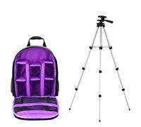 VBPBHFFNMW Video de mochila de cámara multifuncional Dslr Bolso de cámara de cámara a prueba de agua Cámara al aire libre Cámara Fit for Nikon Fit for Canon Fit for Sony bolso de la cámara(A-Purple an