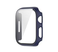 VBPCEFZTLK 10 unidades por paquete, funda protectora completa de policarbonato 360 + película de vidrio transparente compatible con Apple Watch 7 de 41 mm y 45 mm, funda de policarbonato compatible