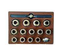 VBPCEFZTLK 13pcs Herramienta Reloj Back Funda Back EXPEADER 18.5mm-36.5mm Tipos de tamaño Tipos profesionales Reparación de herramientas de reparación Ajuste for Rolex kit de herramientas de reparació