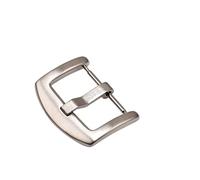 VBPCEFZTLK 16 18 20 22 24 26mm hebilla de correa de reloj de Metal hebilla hidráulica plata negro colorido accesorios de cierre de acero inoxidable Hebilla de mesa(Silver-16mm)