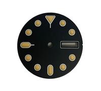 VBPCEFZTLK 28.5mm Orange Watch Dial Japón C3 Luminoso Luminoso y doble calendario reloj Relojes de cara Accesorios for NH35 / NH36A Movimiento Esfera del reloj(Double Calendar)