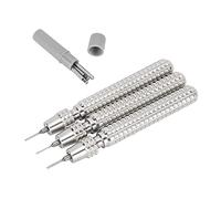 VBPCEFZTLK 3 unids reloj correa correa punzón conjunto de aguja 0,6/0.7/0.9mm Pun Pun Pins Accesorio Watch Watch Ajustador de banda Removedor de reparación Kit de herramientas Relojería kit de her