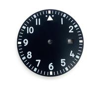 VBPCEFZTLK 33.5mm azul/blanco/negro/dial Compatible con MIYOTA8215 / 8200/2836/2813/2824 Movimiento mecánico automático de los hombres Esfera del reloj(Noir)