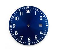 VBPCEFZTLK 33.5mm azul/blanco/negro/dial Compatible for MIYOTA8215 / 8200/2836/2813/2824 Movimiento mecánico automático de los hombres Esfera del reloj(BLACK 1)