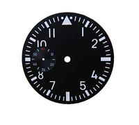 VBPCEFZTLK 38.9mm dial negro luminosos números blancos en forma de devanado de mano 6497 St36 Movimiento de reloj Esfera del reloj