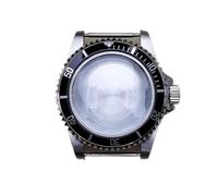 VBPCEFZTLK 39. 5 mm Caja de reloj de acero inoxidable Espejo acrílico para NH35 NH36 Movimiento mecánico Caja de reloj(B)