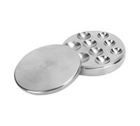 VBPCEFZTLK 9 ranuras Reloj de acero inoxidable Reloj Aceite Aceite Aceite Plato Oilero Bandeja Acero Soporte for cubierta de tapa Reloj Reparación Tool Accesorio for Watchmaker kit de herramientas de