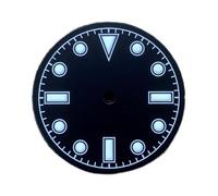 VBPCEFZTLK Accesorios de reloj de dial Literalmente modificado 28.5mm montaje NH35 Movimiento automático luminoso verde blanco naranja. kit de herramientas de reparación(NO logo white)