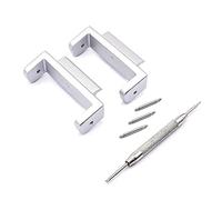 VBPCEFZTLK Adaptador de acero inoxidable de 16mm for GA-110/100/120 GD-100 DW-5600 5610, accesorios de conector de reacondicionamiento de 22mm Hebilla de mesa(SL)