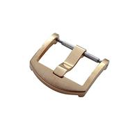 VBPCEFZTLK Ajuste for correa de reloj San Martin hebilla 20mm 316L correa de reloj de acero inoxidable bronce plateado pulido piezas de reloj accesorios de cierre Hebilla de mesa(Bronze Brushed)