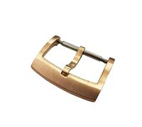 VBPCEFZTLK Ajuste for Cronos bronce sólido ajuste for hebilla de lengüeta CuSn for piezas de reloj L6002M completamente cepillado 18 20 22 Mm 2,0 con barras de resorte Hebilla de mesa(20 mm)