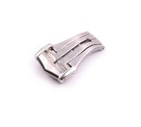 VBPCEFZTLK Ajuste for Omega Acero inoxidable Watch-Buttom Correa de reloj Cierre de mariposa Ajuste for Haima 300 Ajuste for Super Master Hebilla plegable 18 mm 20 mm Cierre de reloj Hebilla de mesa(2