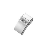 VBPCEFZTLK Ajuste for piezas de reloj Cronos, cierre sólido de acero inoxidable cepillado de 18mm/20mm for hebilla de repuesto de reloj 62MAS Hebilla de mesa(18 mm 1 pcs)