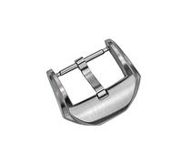 VBPCEFZTLK Ajuste for piezas de reloj Cronos hebilla de acero inoxidable for correas hebilla de lengüeta completamente cepillada 20 Mm 3,0 con barras de resorte Hebilla de mesa