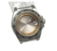 VBPCEFZTLK Caja de reloj de acero inoxidable 316 de 42 mm, cristal de zafiro para movimiento 8215, caja de reloj digital circular plateada