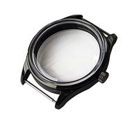 VBPCEFZTLK Caja de reloj de acero inoxidable de 42 mm compatible con ETA6497/6498, funda protectora antiarañazos para la serie ST3600, accesorios de movimiento (negro)