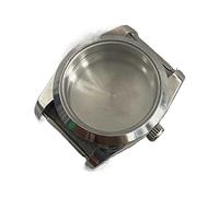 VBPCEFZTLK Caja de reloj de acero inoxidable perpetuo de 36 mm de repuesto para NH35/NH36/4R, caja de reloj de repuesto (cristal plano)