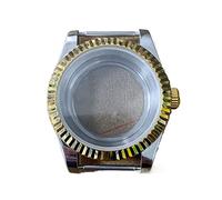 VBPCEFZTLK Caja PVD de 39 mm NH35/NH36, movimiento automático, acero inoxidable, cristal de zafiro a través de la parte inferior de la caja del reloj (caja 2)