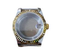 VBPCEFZTLK Caja PVD de 39 mm NH35/NH36, movimiento automático, acero inoxidable, cristal de zafiro a través de la parte inferior de la caja del reloj (caja 1)