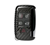 VBPCEFZTLK Caja remota de la llave del coche de la fibra de carbono Caja de la cubierta Sheel Carcasa de la piel Reemplazo Negro Compatible for Land Rover Compatible for Range Rover caso clave