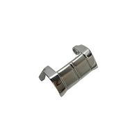 VBPCEFZTLK Cierre de reloj duradero for Casio EF-540, sección de cabeza de correa de reloj, adaptador de conector de Metal de 16MM, accesorios de reacondicionamiento de acero inoxidable, 2 uds. Hebill