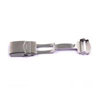 VBPCEFZTLK Cierre desplegable de acero inoxidable de 18, 20 y 22mm for reloj Seiko, correa de bloqueo, hebilla plegable apta for cierres de buceo fantasma, 2mm de grosor Hebilla de mesa(Silver-22mm)