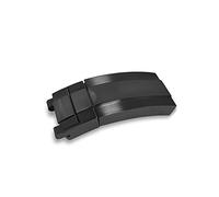 VBPCEFZTLK Correa de reloj de acero inoxidable de 16MM, cierre de hebilla, cierre de correa de reloj, reparación de correa, piezas modificadas Hebilla de mesa(Noir)
