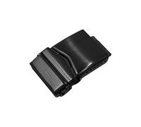VBPCEFZTLK Correa de reloj plegable con doble botón sólido de acero inoxidable con hebilla de mariposa y cierre desplegable Hebilla de mesa(PVD Black 22mm)