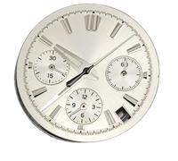 VBPCEFZTLK Esfera de reloj VK63 29,5 mm, azul hielo luminoso BGW9 for accesorios for cuarzo, base esfera for clavo 3.0 compatible for piezas for Seiko Esfera del reloj(WhiteSet 722-1 722-6)