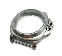 VBPCEFZTLK Fundas de reloj de 44 mm, carcasa plateada cepillada 316L para 6649/6498, cubierta trasera de movimiento perspectiva 44-2