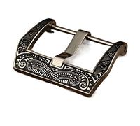 VBPCEFZTLK Hebilla de acero inoxidable 316L Hebilla de acero inoxidable grabada 20MM 22MM 24MM 26MM Hebilla de correa de cuero Hebilla de mesa(24MM)