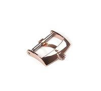 VBPCEFZTLK Hebilla de acero inoxidable for reloj, 16mm, 18mm, 20mm, correa de reloj de cuero dorado plateado, accesorios de cierre Hebilla de mesa(Rose Gold-18mm)