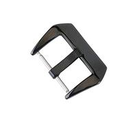 VBPCEFZTLK Hebilla de reloj, cepillos de Metal, pulido, acero inoxidable 316L, cierre de correa de reloj, 16mm, 18mm, 20mm, 22mm, 24mm, 26mm, accesorios + herramienta Hebilla de mesa(Polish black 24mm