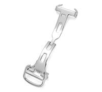 VBPCEFZTLK Hebilla de reloj de 12mm, 14mm, 16mm, 18mm, 20mm, compatible con reloj Cartier, cierre de acero inoxidable, hebilla plegable de mariposa, accesorios de cierre Hebilla de mesa(12mm Silver)