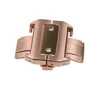 VBPCEFZTLK Hebilla de reloj de mariposa apta for correas de la serie Santos 18mm 21mm, accesorios de reloj de acero inoxidable 316L Hebilla de mesa(Rose gold color 21mm)