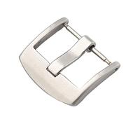 VBPCEFZTLK Hebilla de reloj de Metal, pulsera de 20mm y 22mm, cierre negro plateado, botón de acero inoxidable, cierres de correa de reloj, accesorios de correa de reloj Hebilla de mesa(20mm Silver)