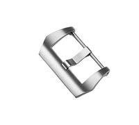 VBPCEFZTLK Hebilla de relojes compatible con pulsera Panerai PAM 18mm 20mm 22mm 24mm 26mm 316L cierre de acero inoxidable hebilla de seguro de Pin de Metal Hebilla de mesa(MATTE SILVER BR 22MM)