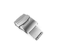 VBPCEFZTLK Hebilla for Seiko, hebillas de reloj de acero inoxidable, botón de presión, cierre de despliegue, cierre de correa de botón plegable, 16/18/20/22/24/26mm Hebilla de mesa(Silver-22mm)