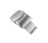 VBPCEFZTLK Hebilla for Seiko, hebillas de reloj de acero inoxidable, botón de presión, cierre de despliegue, cierre de correa de botón plegable, 16/18/20/22/24/26mm Hebilla de mesa(Silver-16mm)