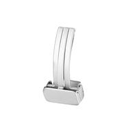 VBPCEFZTLK Hebilla magnética de 20mm, botón plegable, correa de reloj inteligente, accesorios de cierre, correa de cuero de silicona, hebillas plateadas y negras Hebilla de mesa(20mm Silver buckle)