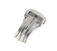 VBPCEFZTLK Hebilla plegable de correa de reloj de acero inoxidable apta for accesorios de reloj con cierre de despliegue OMG 18mm 20mm Hebilla de mesa(Silver 18mm)