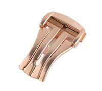 VBPCEFZTLK Hebilla plegable de correa de reloj de acero inoxidable apta for accesorios de reloj con cierre de despliegue OMG 18mm 20mm Hebilla de mesa(Rose Gold 20mm)