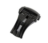 VBPCEFZTLK Hebilla plegable de correa de reloj de acero inoxidable apta for accesorios de reloj con cierre de despliegue OMG 18mm 20mm Hebilla de mesa(Black 18mm)
