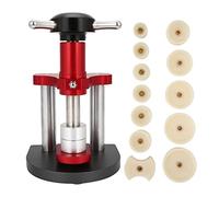 VBPCEFZTLK Herramienta de prensa de reloj for 12 muebles de reloj Tornillo de reloj Precise Crystal Bisel Funda Atrás Cubierta Presser Cerca de espiral más cercano Máquina de prensado kit de herramien