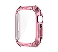 VBPCEFZTLK Paquete de 10 fundas protectoras de diamantes compatibles con Apple Watch 7 de 41 mm, 45 mm, accesorios de reloj inteligente, funda de PC compatible con Apple Watch7 Watch (Roze, 45 mm)