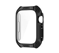 VBPCEFZTLK Paquete de 10 fundas protectoras de diamantes compatibles con Apple Watch 7 de 41 mm y 45 mm, accesorios de reloj inteligente, funda de PC compatible con Apple Watch7 Watch (negro, 41 mm)