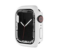 VBPCEFZTLK Paquete de 10 unidades, marco protector de policarbonato compatible con Apple Watch 7 de 41 mm, 45 mm, funda de policarbonato compatible con Apple Watch7 de 41 mm, 45 mm (blanco, 41 mm)